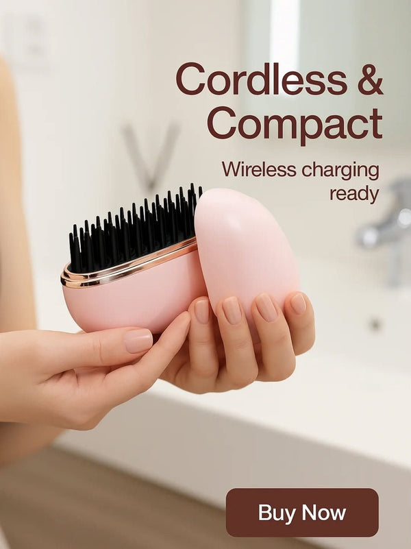 Silky Care Pro — 2-in-1 Cordless Hair Straightening Brush | Multifunctional Hot Comb for Straight & Curly Styles