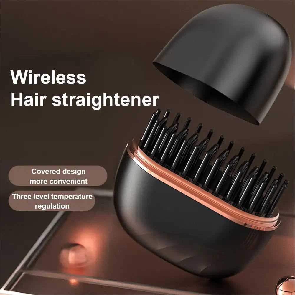 Silky Care Pro — 2-in-1 Cordless Hair Straightening Brush | Multifunctional Hot Comb for Straight & Curly Styles